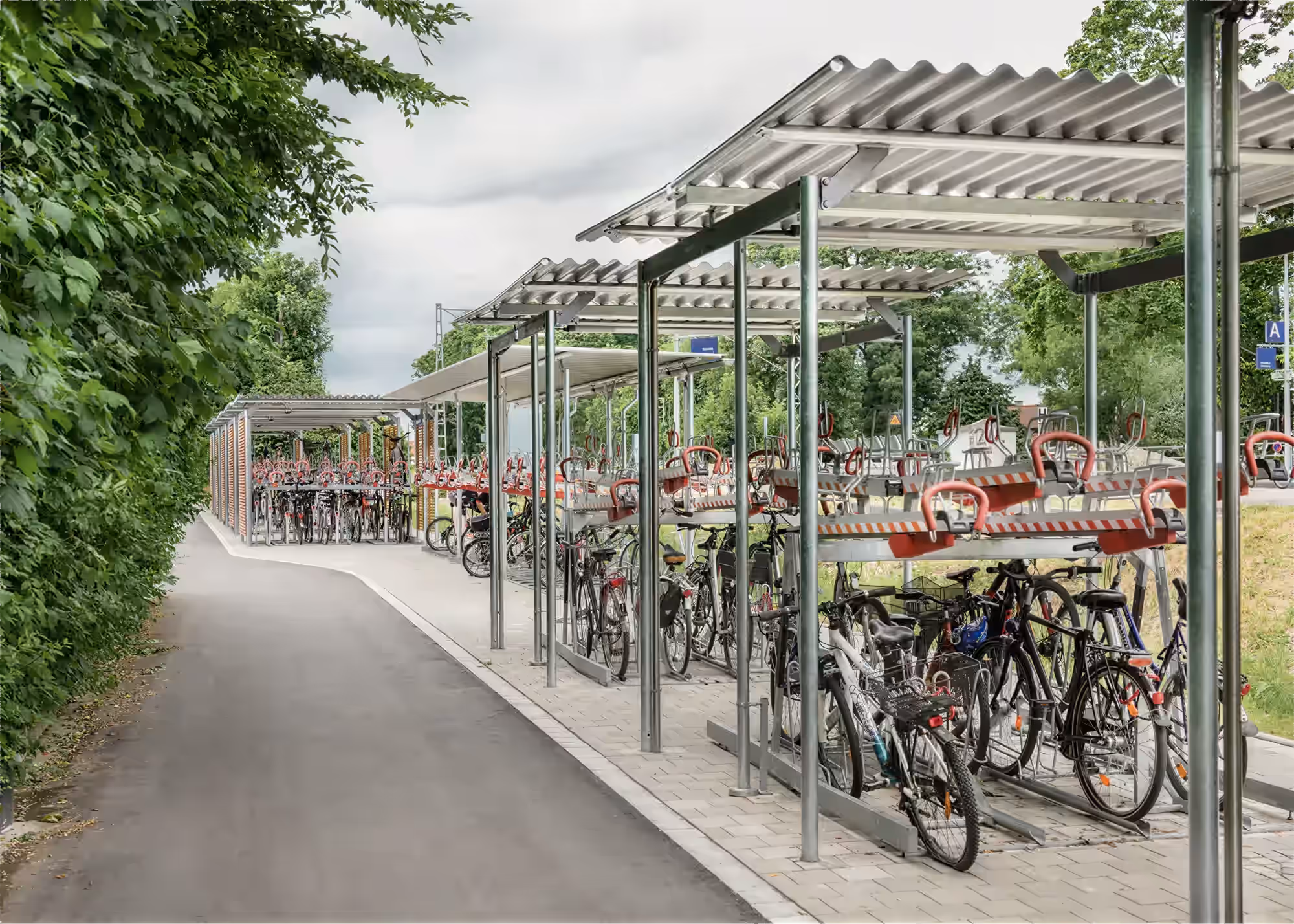 Fahrradüberdachung BWA® Flachdach